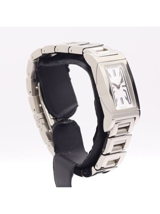 Bvlgari Running Rettangolo Quartz White Dial Watch 7 Bkt